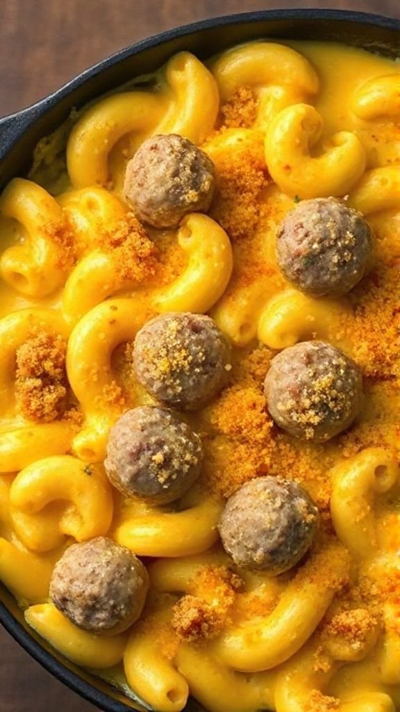 Meatball Mac and Cheese