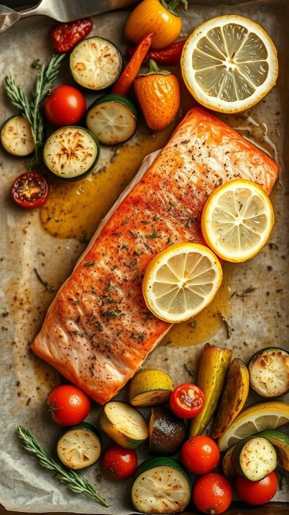 Mediterranean Baked Salmon