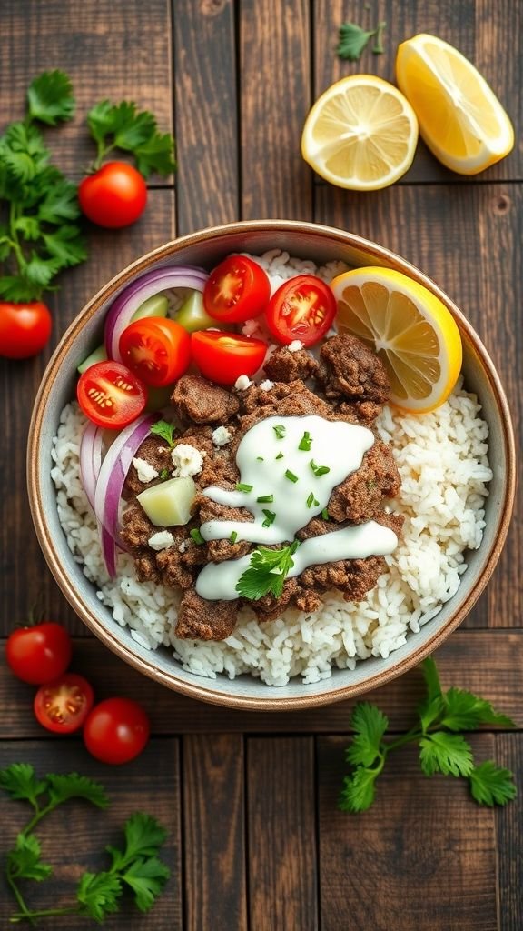 Mediterranean Ground Lamb Bowls