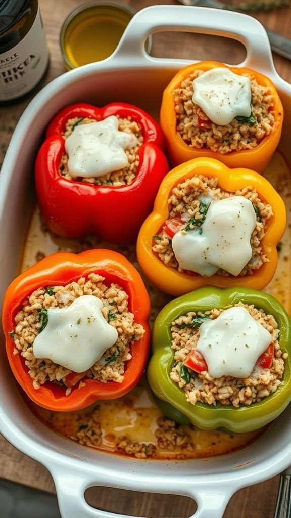 Mediterranean Stuffed Bell Peppers