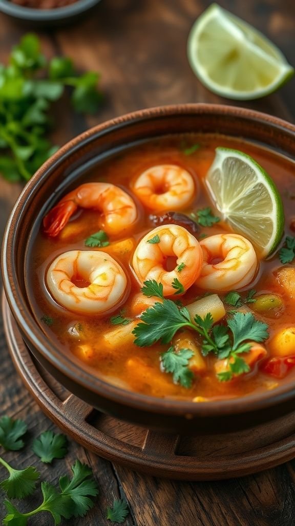 Mexican Shrimp Soup (Caldo de Camarón)