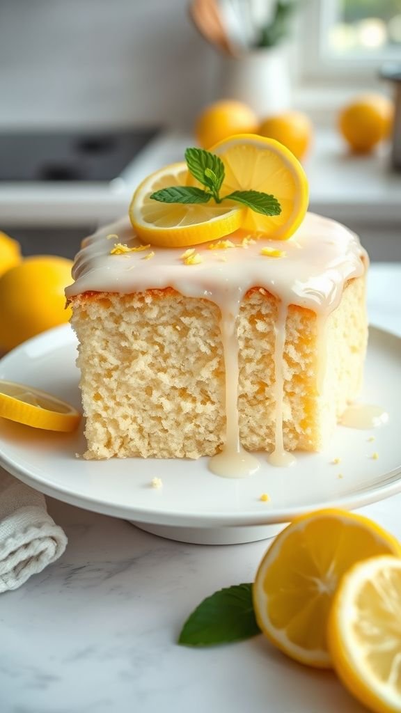 Moist Vegan Lemon Cake