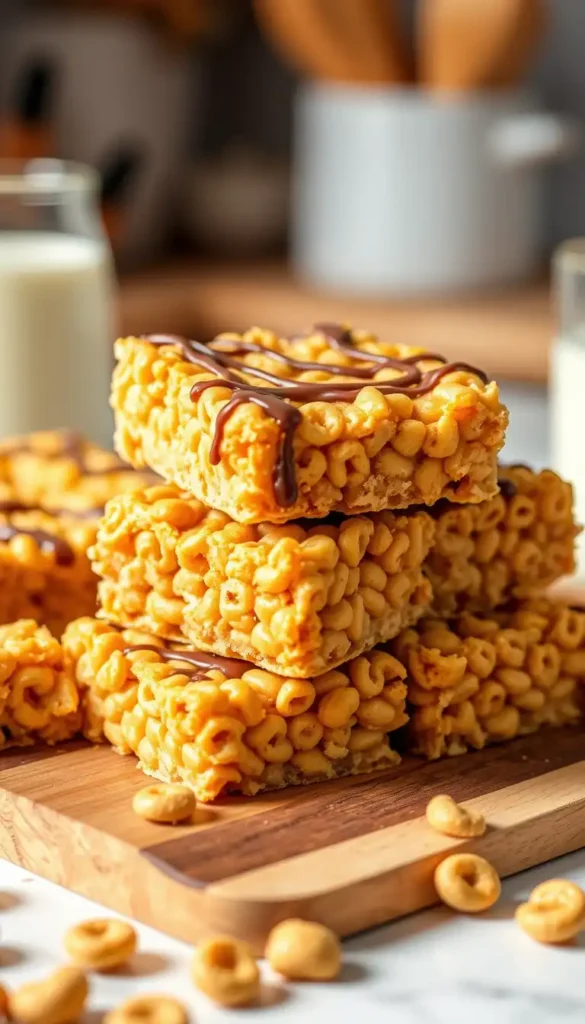 No-Bake Peanut Butter Cheerios Bars