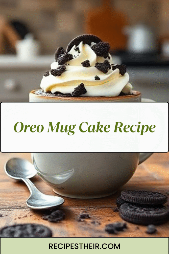 Oreo Mug Cake Recipe