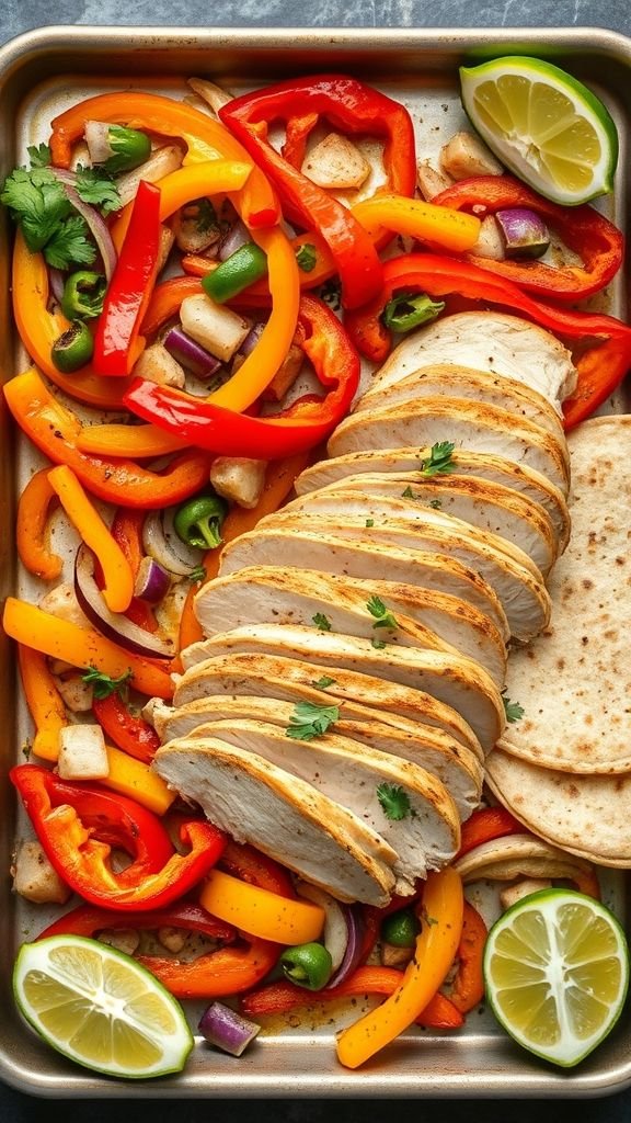 Oven-Baked Chicken Fajitas
