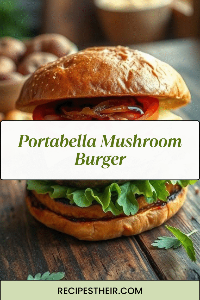 Portabella Mushroom Burger
