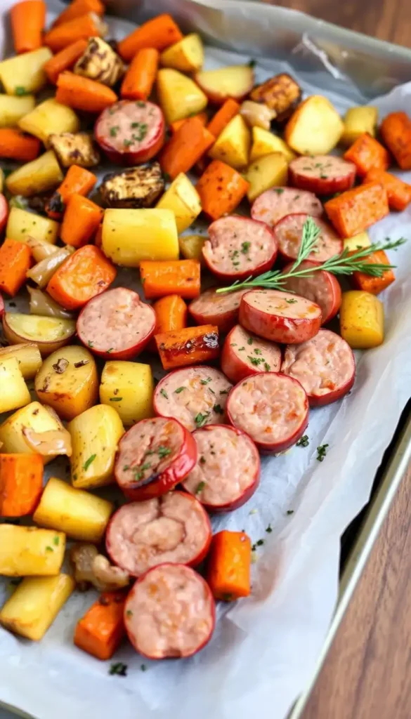 Sheet Pan Sausage and Veggies