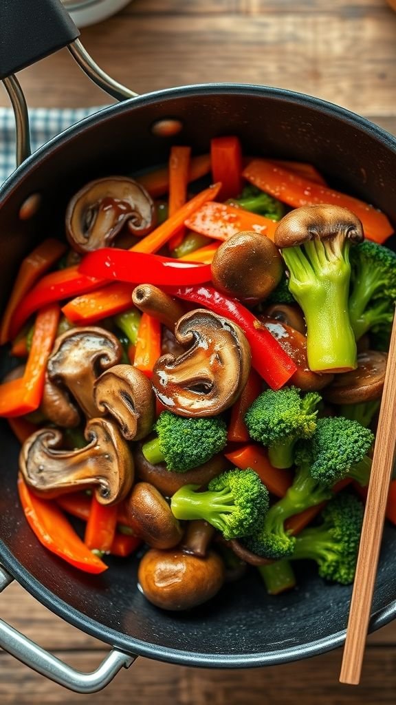 Shiitake Mushroom Stir-Fry with Vegetables