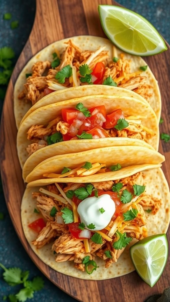Shredded Chicken Tacos
