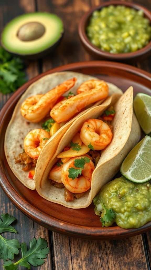 Shrimp Tacos Gobernador