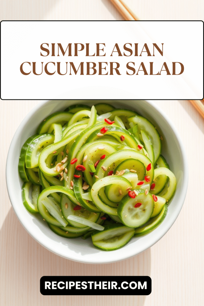 Simple Asian Cucumber Salad