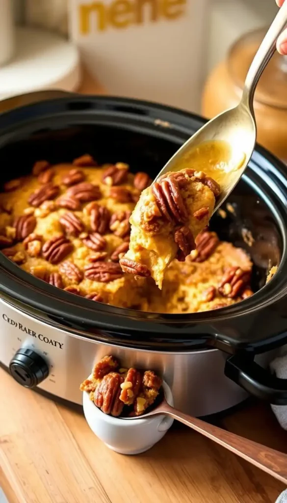 Slow Cooker Pecan Pie Dump Cake
