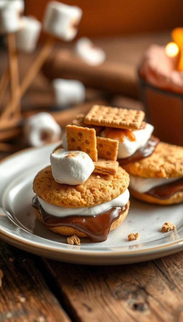 S’mores Stuffed Cookies
