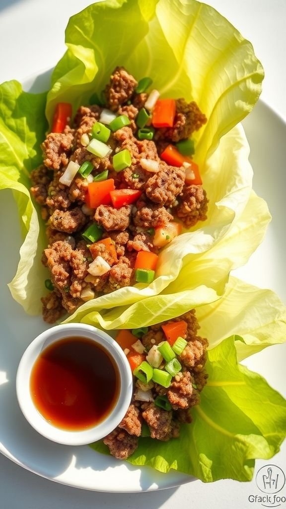 Spiced Lamb Lettuce Wraps
