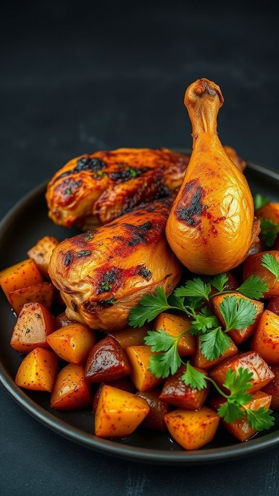 Spicy Peri-Peri Chicken with Baby Potatoes