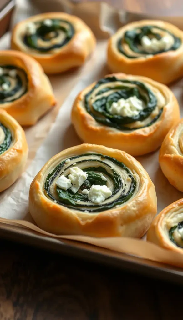 Spinach & Feta Pinwheels