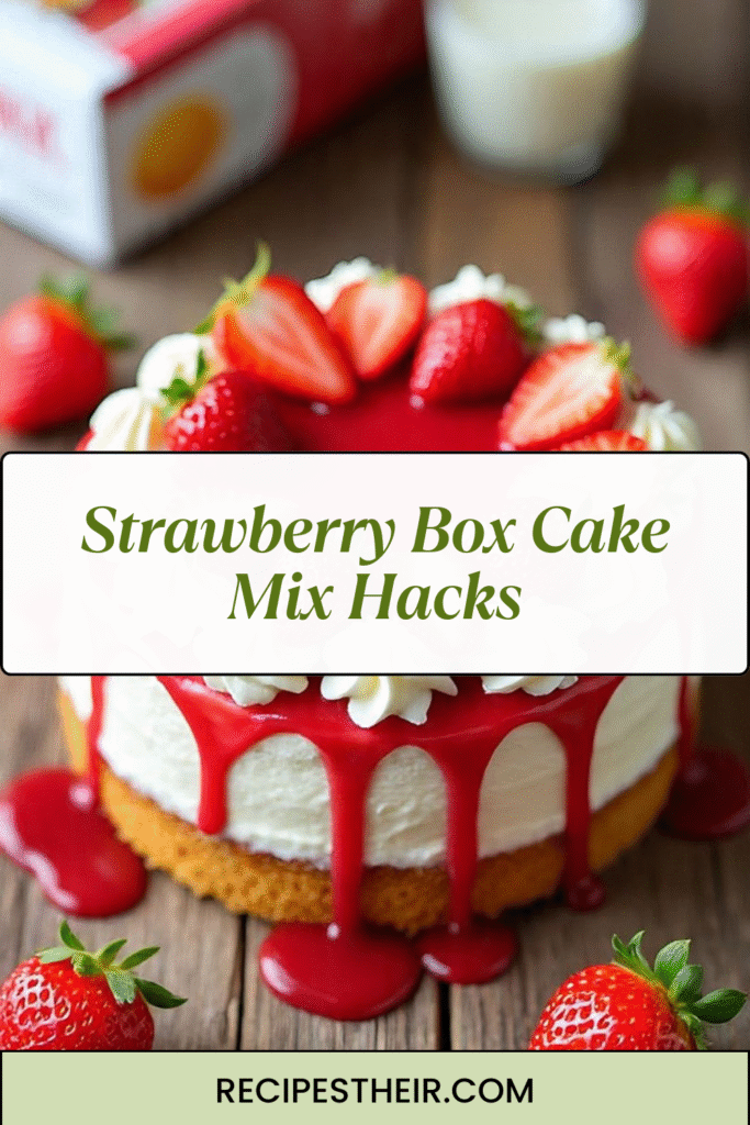 Strawberry Box Cake Mix Hacks
