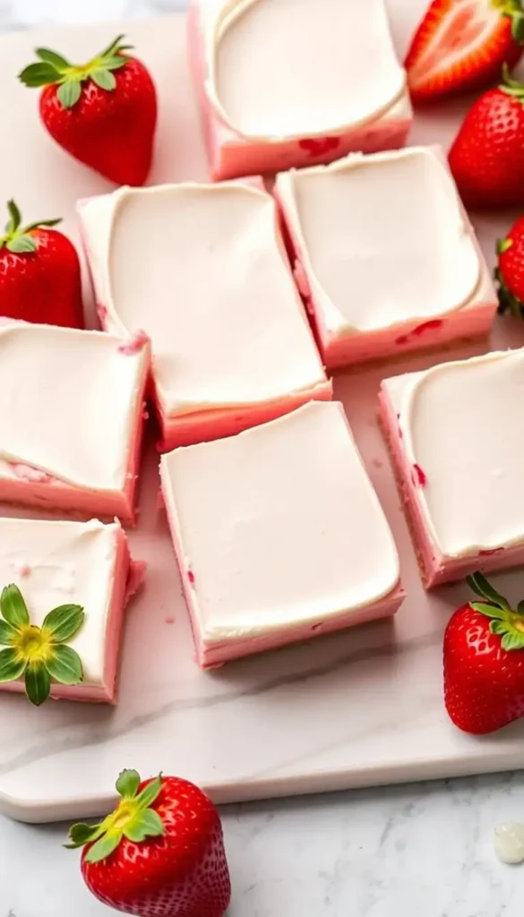 Strawberry Cake Mix Cheesecake Bars