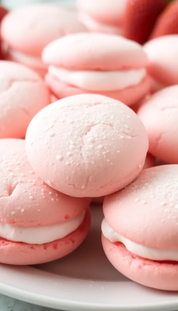 Strawberry Cake Mix Whoopie Pies
