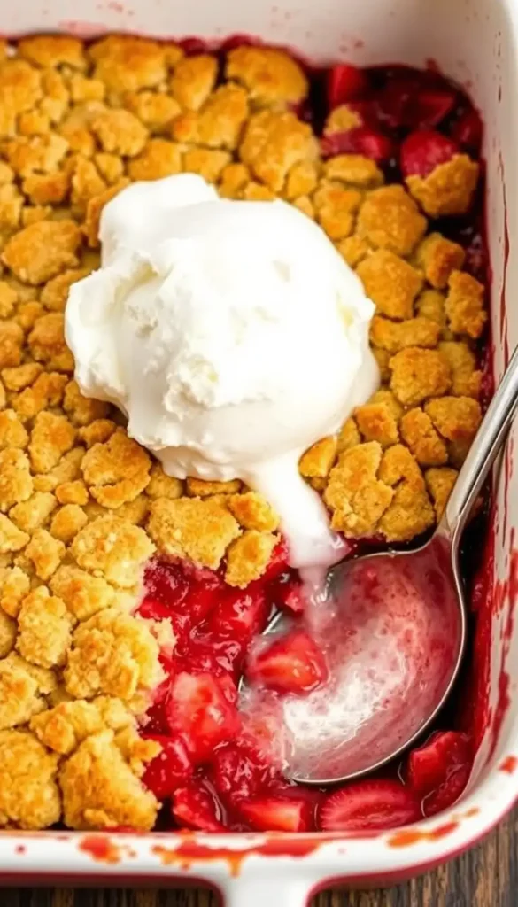 Strawberry Dump Cake