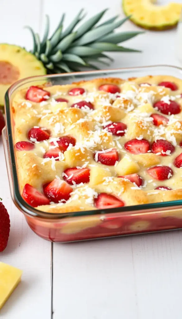 Strawberry Pineapple Dump Cake