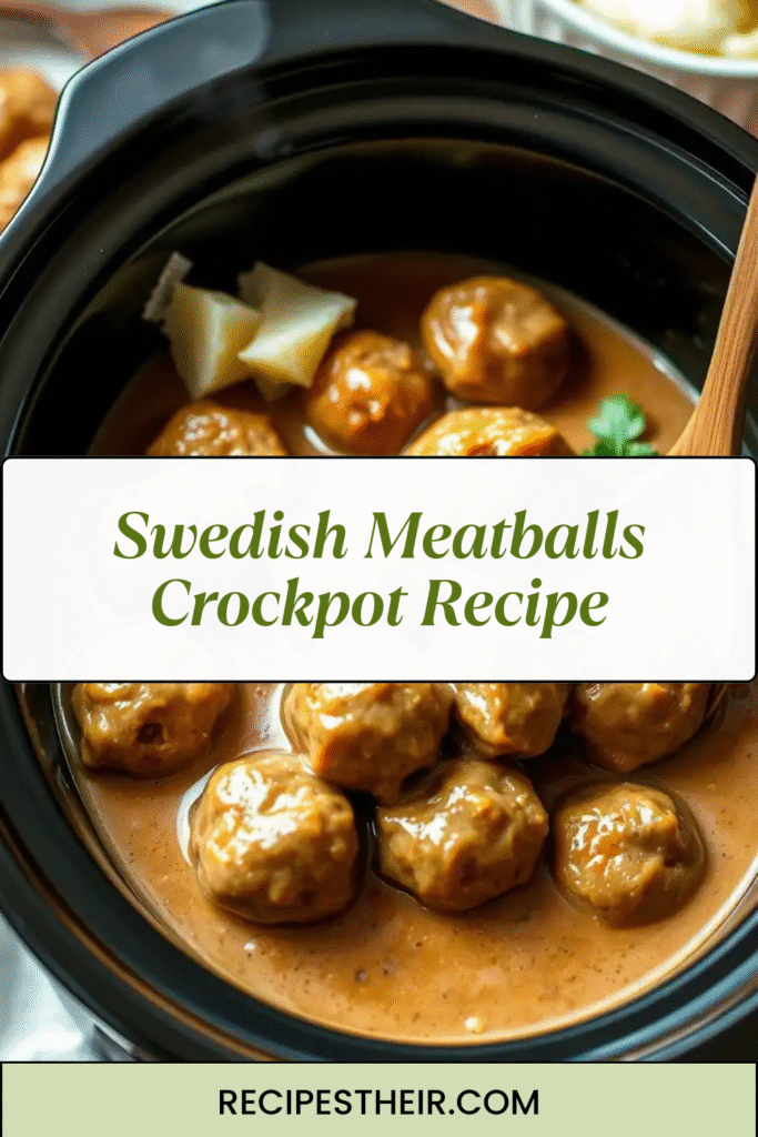 Swedish Meatballs Crockpot Recipe