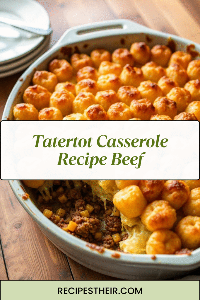 Tatertot Casserole Recipe Beef