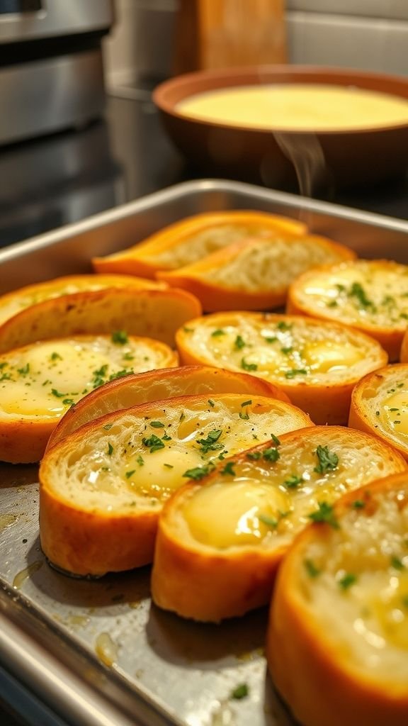 Toaster Oven Garlic Bread