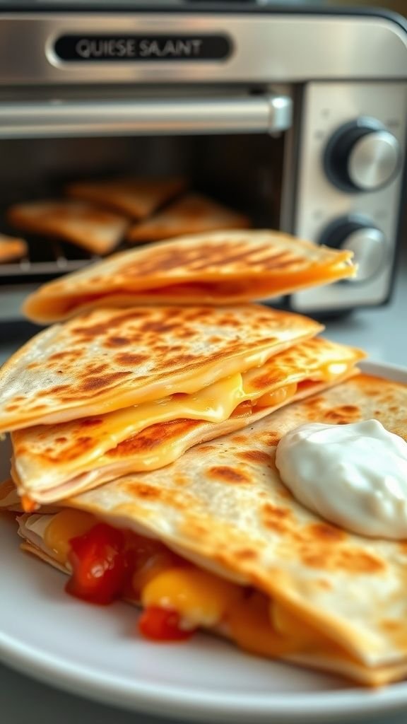 Toaster Oven Quesadillas