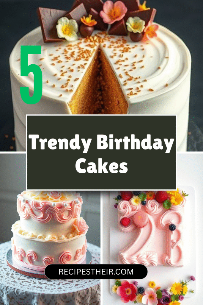 Trendy Birthday Cakes