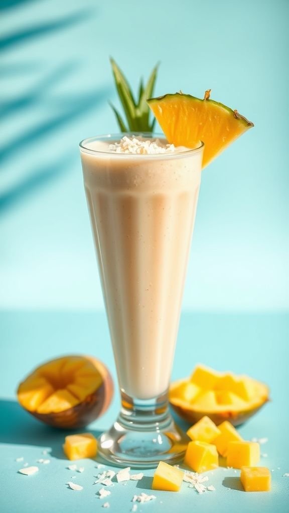 Tropical Oatmeal Smoothie