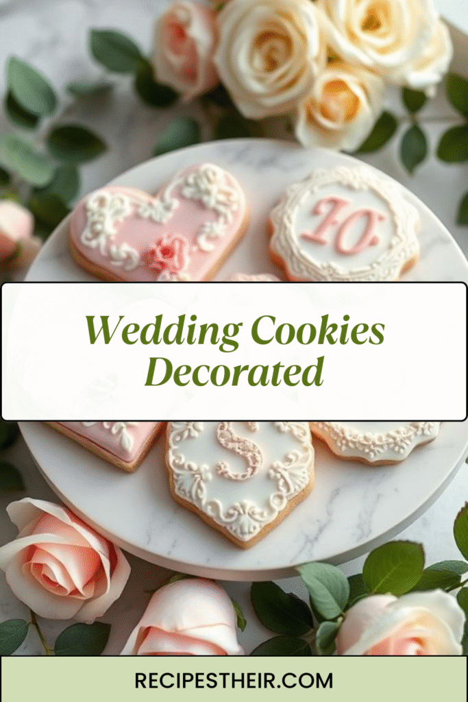 Wedding Cookies Decorated