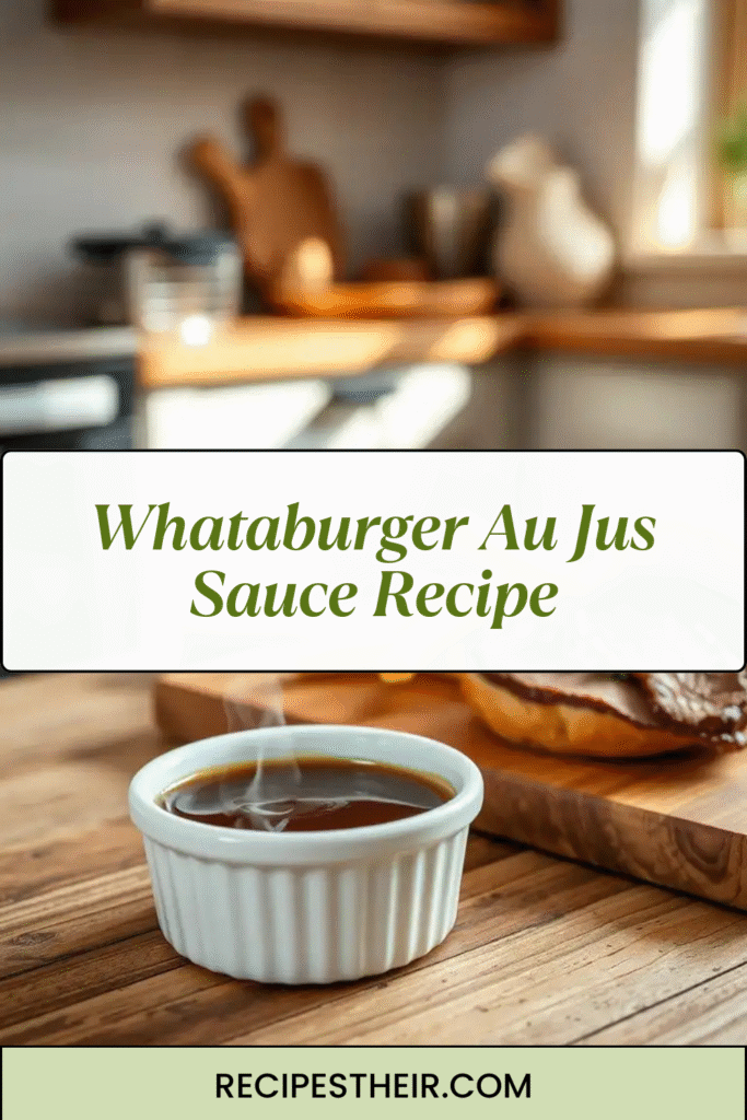 Whataburger Au Jus Sauce Recipe