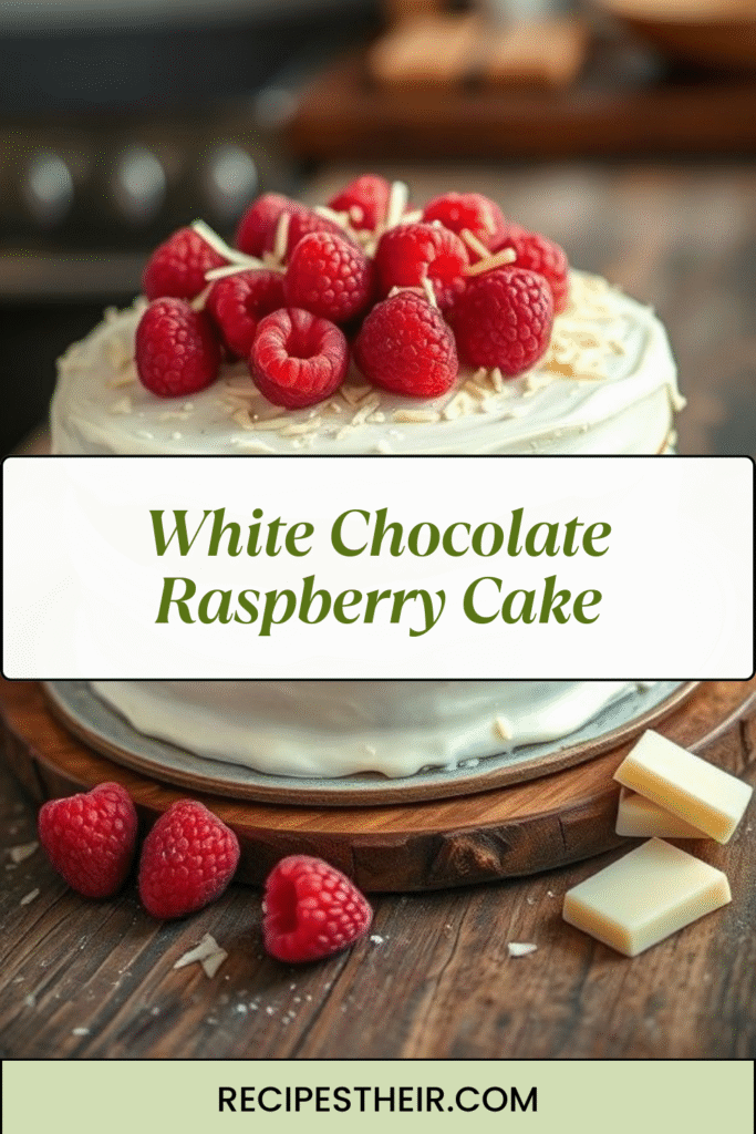 White Chocolate Raspberry Cake