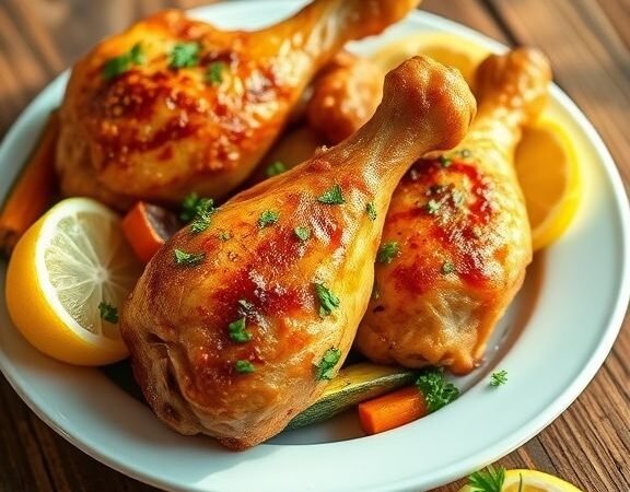Baked Drumsticks Oven Recipe – Crispy, Juicy, and Easy!