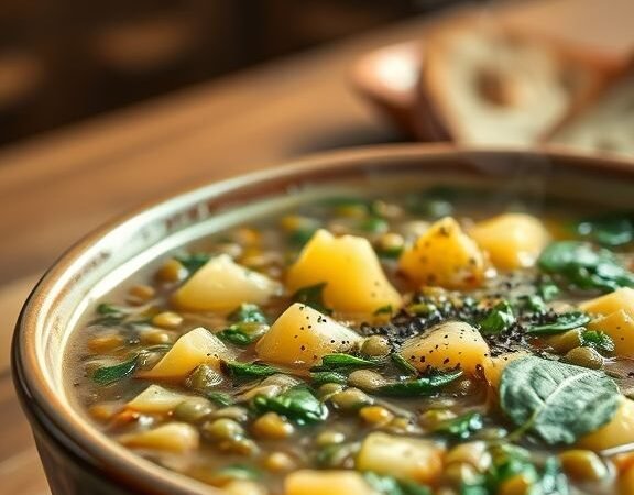 Lentil Spinach Potato Soup – A Cozy, Healthy, and Flavorful Bowl