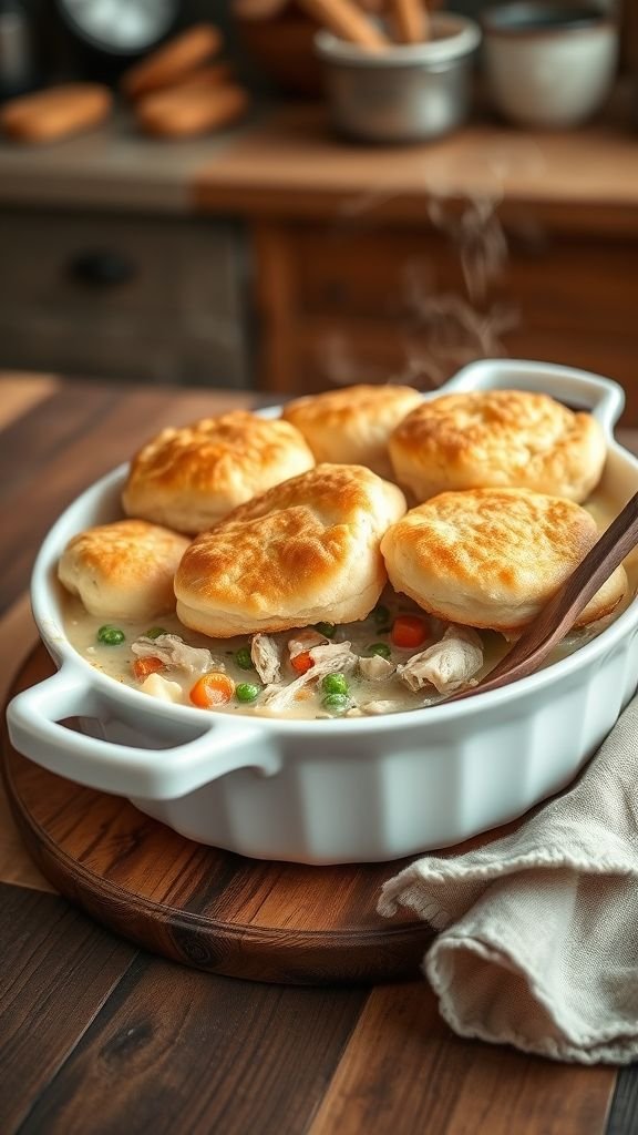 Pioneer Woman Chicken Pot Pie with Biscuits