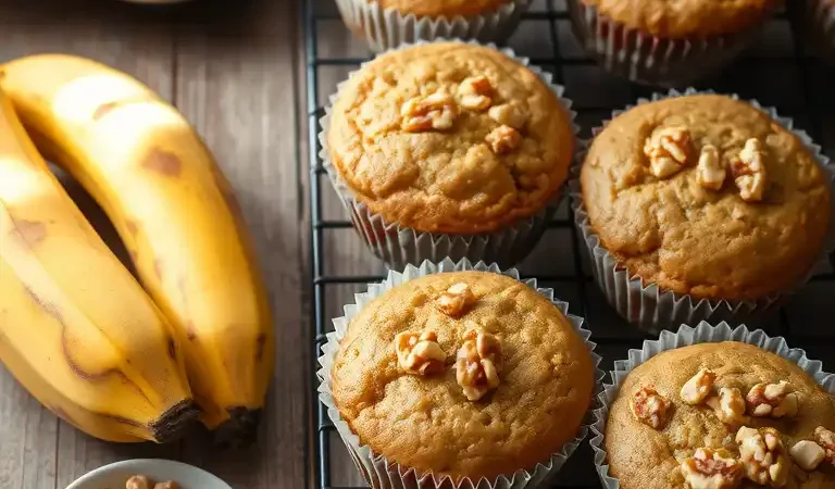 Banana Nut Muffins Recipe: A Deliciously Moist and Easy Treat