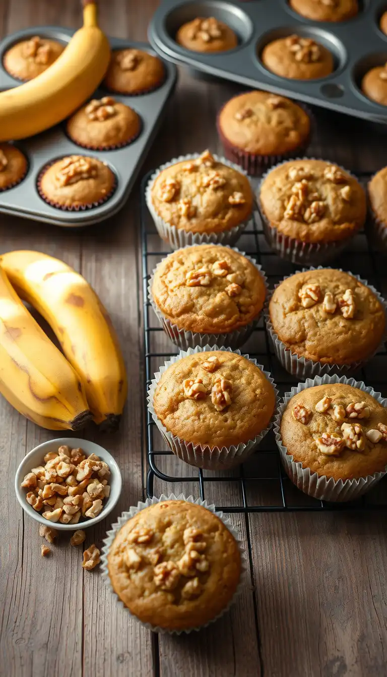 Banana Nut Muffins Recipe: A Deliciously Moist and Easy Treat