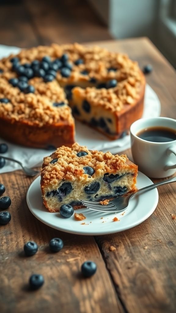 The Best Blueberry Coffee Cake Recipe (Moist & Buttery!)