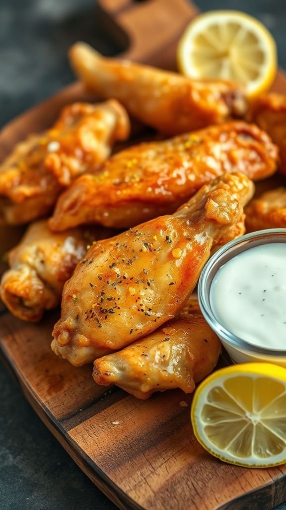 Lemon Pepper Chicken Wings Recipe – Crispy, Zesty & Irresistible