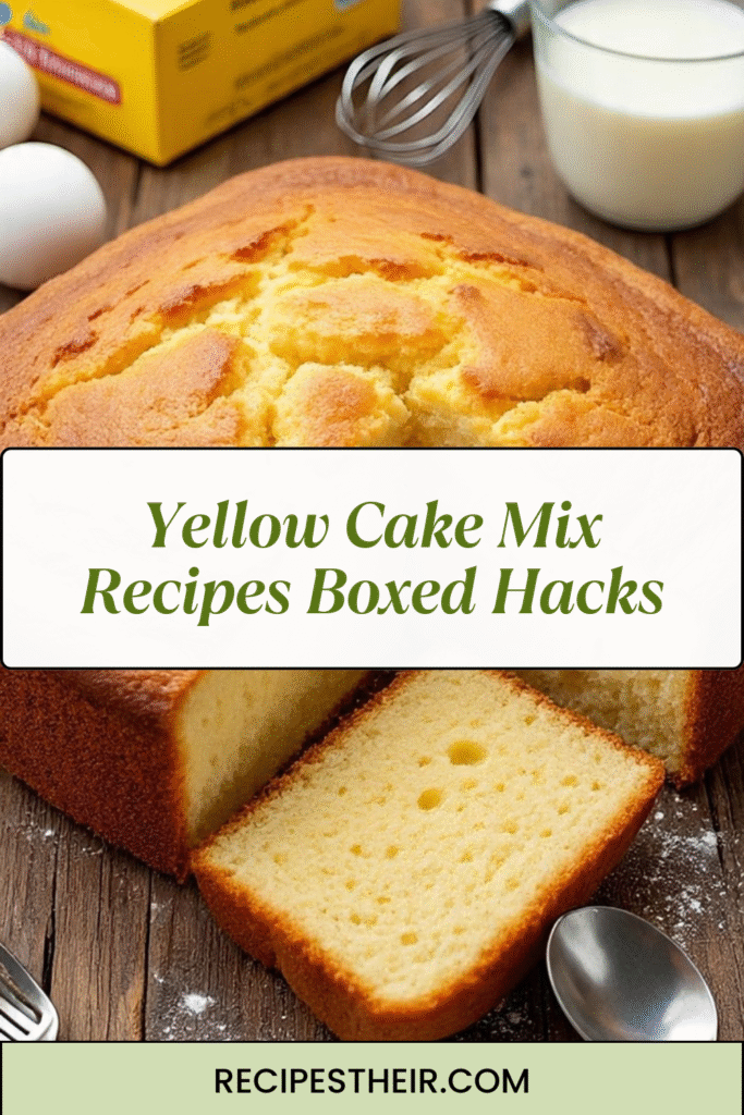 Yellow Cake Mix Recipes Boxed Hacks
