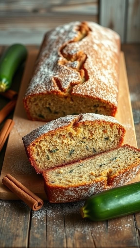 Zucchini Loaf Cake with Cinnamon