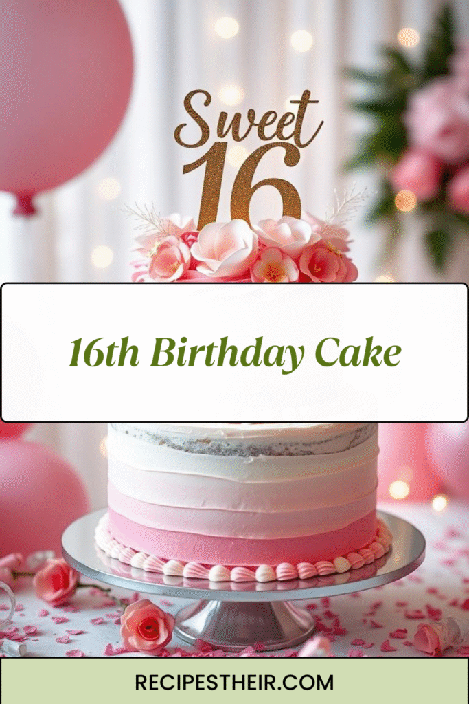 16th Birthday Cake