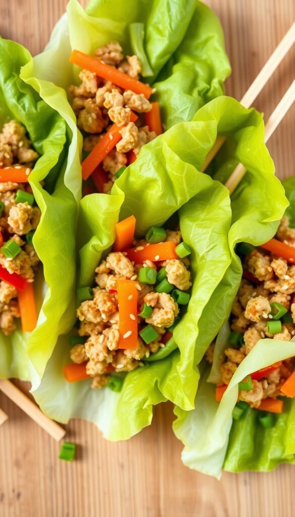 Asian Chicken Lettuce Wraps