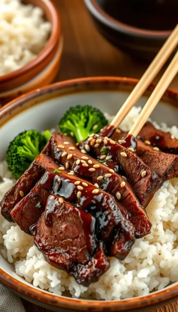 Asian Soy-Ginger Skirt Steak