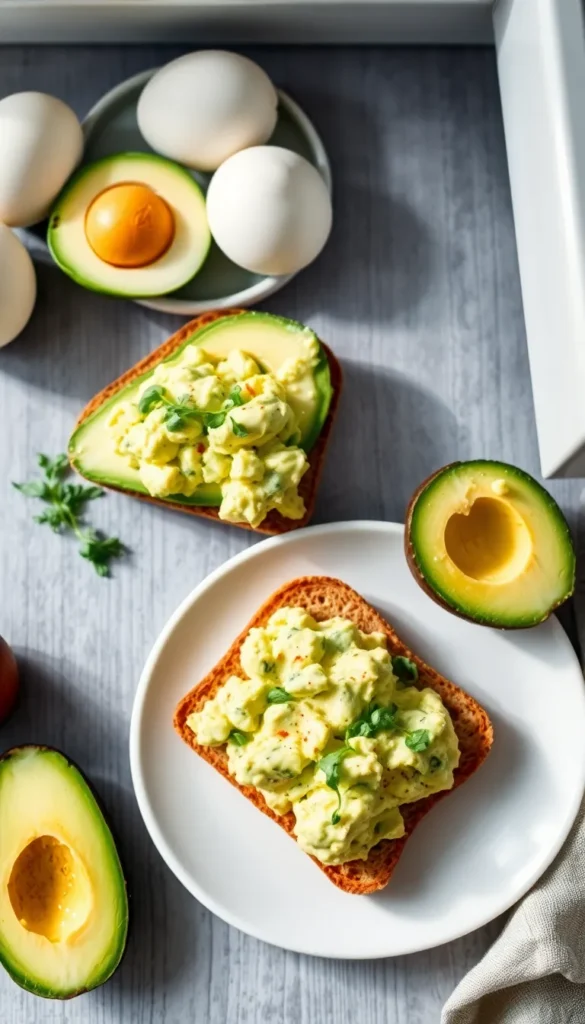 Avocado Egg Salad on Toast