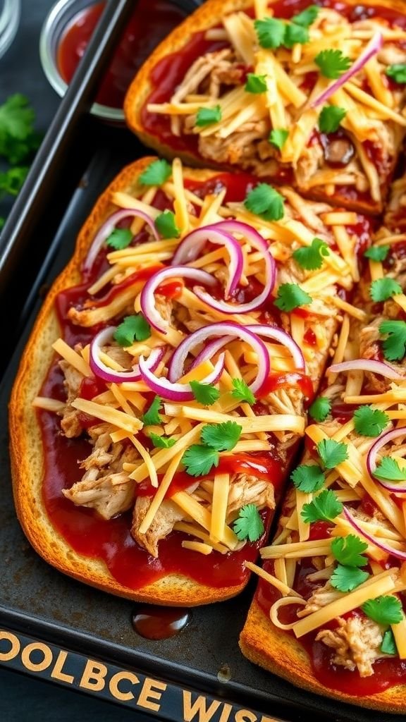 BBQ Chicken French Bread Pizza