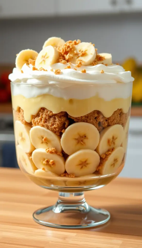 Banana Graham Cracker Pudding Dessert