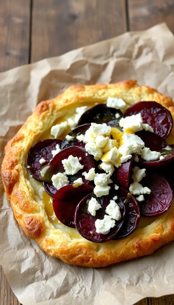 Beetroot and Goat Cheese Tart